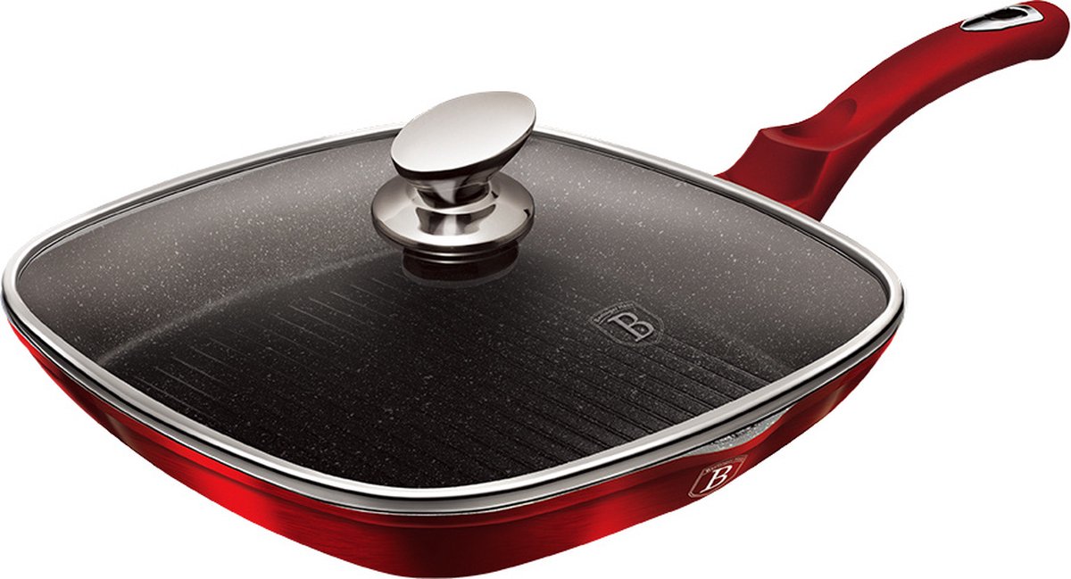 Berlinger Haus Grillpan 28 X 28 Cm Aluminium Rood 2-delig