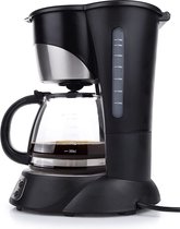 Tristar Koffiezetapparaat CM-1235 - Filter-koffiezetapparaat 750 ml - Geschikt voor camping gebruik - Digitaal en Timer Functie - Glazen kan, Verwijderbare koffiefilter - 7 kopjes - Zwart