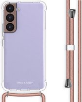 iMoshion Backcover met koord Samsung Galaxy S22 hoesje - Rosé Goud