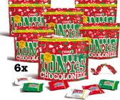 Tony's Chocolonely Tiny Chocolade Kerst Uitdeelzak - Bundel 6 x 180 Gram