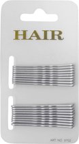Haarspeld - Haarschuifje 5.0cm Basic Effen - Zilver - 18 stuks