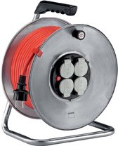 Brennenstuhl Kabelhaspel Zilver 25m (IP44, Cablepilot), Made in France
