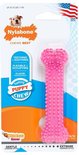 Roze Nylabone Puppy Teething Chew, kip smaak, USA made
