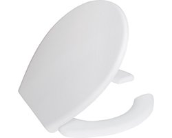Creavit Mindervaliden Toiletzitting Softclose Duroplast Met Inox Scharnieren Wit