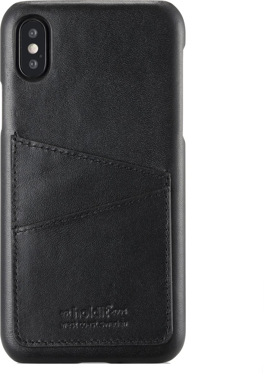 Holdit - iPhone Xs/X, hoesje card slot, zwart