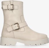 Tango | Bee bold 45-a bone white leather biker boot - bone white sole | Maat: 42