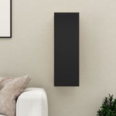 Decoways - Tv-meubel 30,5x30x90 cm spaanplaat zwart