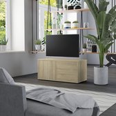 Decoways - Tv-meubel 80x34x36 cm spaanplaat sonoma eikenkleurig