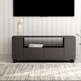 Decoways - Tv-meubel 120x35x43 cm spaanplaat grijs
