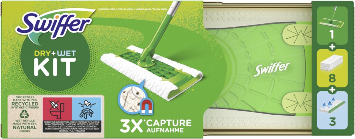 Swiffer Vloerwisser XXL starterskit Maxi stofwisser + 8 vloerdoekjes