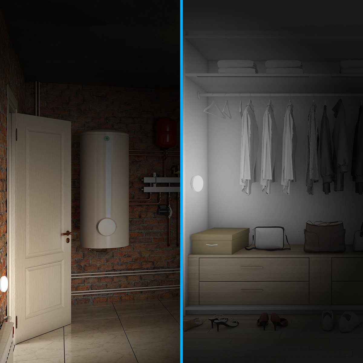 Ledverlichting met Bewegingssensor - Draadloos - Oplaadbaar - Nachtlamp op Batterij - Warm Wit - Wit Licht - Draadloos Sensor - Kastverlichting - Trapverlichting - Nachtlampje - Badkamerverlichting - Spiegelverlichting — cadeau in Wonen & Interieur - foto 6