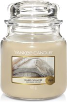 Yankee Candle Medium Jar Geurkaars - Warm Cashmere