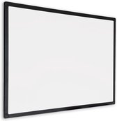 Tableau blanc 80x110 cm - Cadre Zwart - Magnétique - Tableau magnétique / Tableau mémo / Tableau de planification / Tableau noir