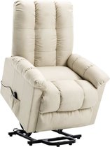 vidaXL Sta-op-stoel stof crème