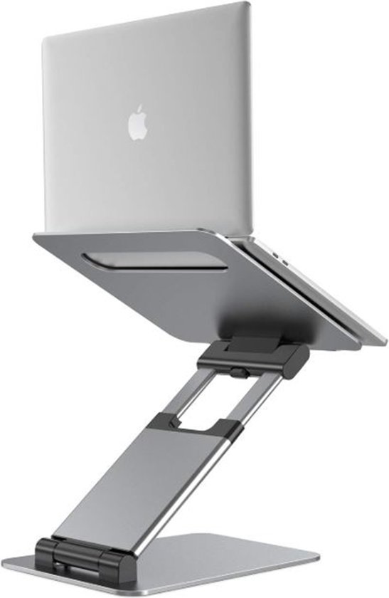 ErgoLine Laptopstandaard Tall verstelbaar 28x28x10 cm zilverkleurig |  bol.com