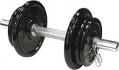 care-fitness-halterset-10-kg-staal-zilver-zwart-9-delig