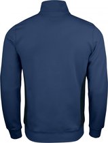 Jobman 5401 Sweatshirt met rits - Maat M - Blauw / Zwart