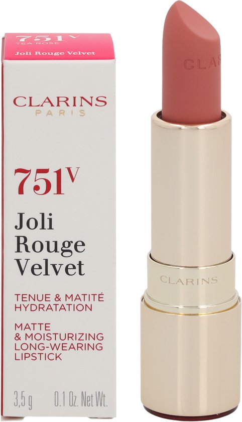 Clarins Joli Rouge Velvet Lipstick - Lippenstift - 751V Tea Rose | bol.com