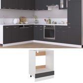 Decoways - Ovenkast 60x46x81,5 cm spaanplaat grijs