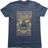 Pink Floyd Dames Tshirt -S- Carnegie Hall Poster Blauw