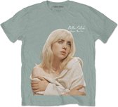 Billie Eilish Heren Tshirt -M- Happier Than Ever Groen