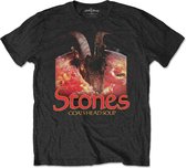 The Rolling Stones Heren Tshirt -S- GHS With Logo Zwart