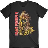 Iron Maiden Heren Tshirt -2XL- First Album 2 Zwart
