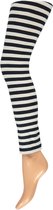 Apollo - Legging Dames - Stripes - Marine/Wit - Maat XXL - Legging - Feestlegging - Legging carnaval - Legging meisje - Leggings