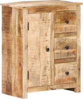 Decoways - Dressoir 59x35x75 cm ruw mangohout