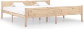 Decoways - Bedframe massief grenenhout 200x200 cm