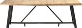 Decoways - Eettafel 240x100x76 cm ruw mangohout