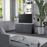 Decoways - Tv-meubel 80x34x36 cm spaanplaat grijs