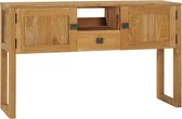 Decoways - Wandtafel 120x32x75 cm massief teakhout