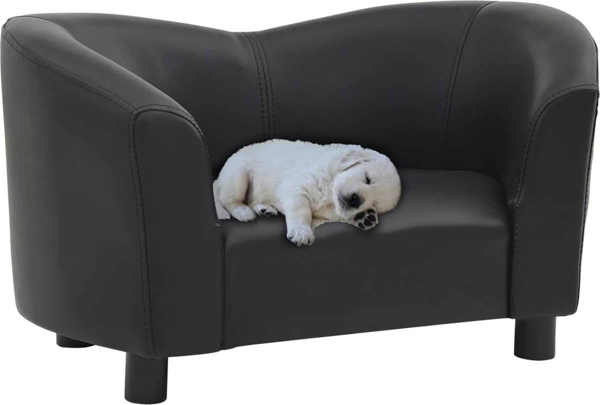 VidaXL Hondenmand - Kunstleer - Crèmekleurig - 70x45x28 Cm Hondenbank Hondenkussen Kunstleder Bank Comfortabele Hondenbank Hondenmand