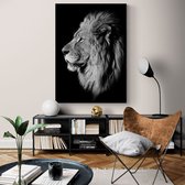 Poster Dark Lion - Papier - Meerdere Afmetingen & Prijzen | Wanddecoratie - Interieur - Art - Wonen - Schilderij - Kunst