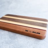 The Chef Builder | Handgemaakt Amerikaans Houten Snijplank | Stripe | Edge Grain | 38x21x2cm