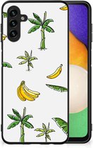 GSM Hoesje Geschikt voor Samsung Galaxy A13 5G | Geschikt voor Samsung Galaxy A04s Mobiel TPU Hardcase met Zwarte rand Banana Tree
