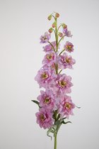 Kunstbloem - Delphinium - ridderspoor - topkwaliteit decoratie - 2 stuks - zijden bloem - wit - 84 cm hoog