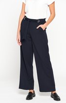 LOLALIZA Losse broek - Marine Blauw - Maat 36