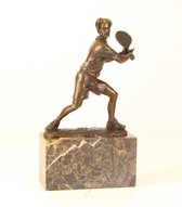 Bronzen Beeld Tennisspeler 13x7x23 cm
