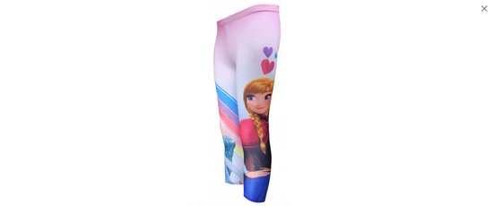Legging Frozen -Elsa - Anna - coeurs - rose - taille 134 - 9 ans