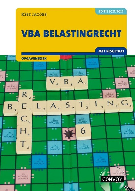 VBA Belastingrecht met resultaat 2021/2022 Opgavenboek - cover