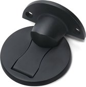 Magnetische Deurstopper RVS - Zwart - Deurstoppers - Deurbescherming - Deur Stopper - Voor Binnen - Magnetisch - Roestvrij Staal