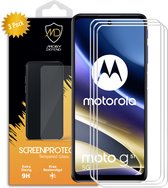 3-Pack Motorola Moto G51 Screenprotectors - MobyDefend Case-Friendly Gehard Glas Screensavers - Screen Protectors - Glasplaatjes Geschikt Voor: Motorola Moto G51