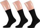 Thermo sokken | Zwart | 3-Pack | Maat 43/46 | Warme sokken | Thermosokken heren | Thermosokken dames | Warme sokken dames | Warme sokken heren | Apollo