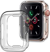 Geschikt Voor Apple Watch SE Hoesje Case Siliconen 40 mm Transparant - Hoes Geschikt Voor Apple Watch Case - Transparant
