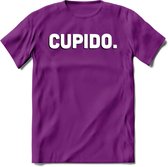 Cupido - Valentijn T-Shirt | Grappig Valentijnsdag Cadeautje voor Hem en Haar | Dames - Heren - Unisex | Kleding Cadeau | - Paars - XL