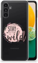 Telefoon Hoesje Geschikt voor Samsung Galaxy A13 5G | Geschikt voor Samsung Galaxy A04s Siliconen Back Cover Transparant Boho Stay Wild