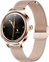 GAVURY ROSE FIT PRO - Bluetooth bel notificatie - Activity en fitness Tracker - Rosegoud smartwatch dames en heren - Touchscreen - Stappenteller - Social media berichten - Hartslagmeter - Ver