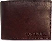 Lundholm nappa leren portemonnee - RFID anti-skim bescherming - Heren - Bruin